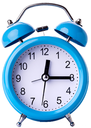 Blue Alarm Clock